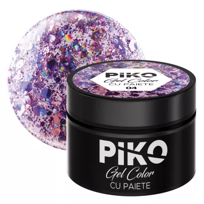 Gel color cu paiete Piko, 5g, 04
