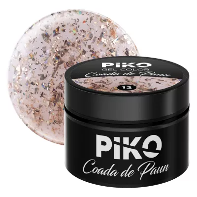 Gel UV color Piko, Coada de paun, 5g, model 12
