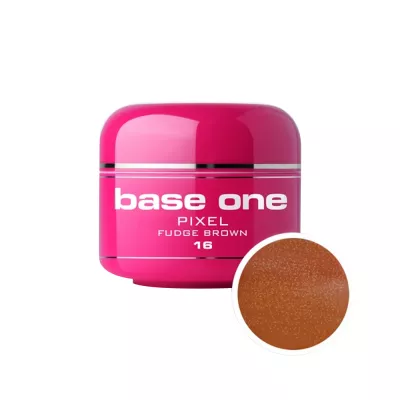 Gel UV color Base One, 5 g, Pixel, fudge brown 16