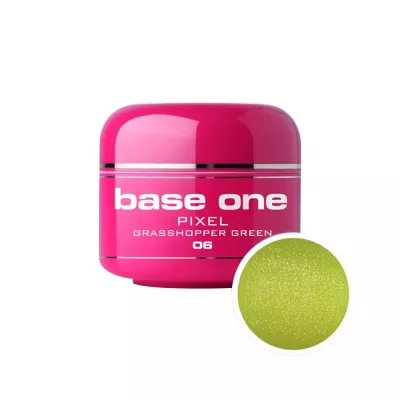 Gel UV color Base One, 5 g, Pixel, grasshopper green 06