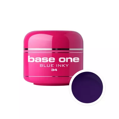 Gel UV color Base One, blue inky 34, 5 g
