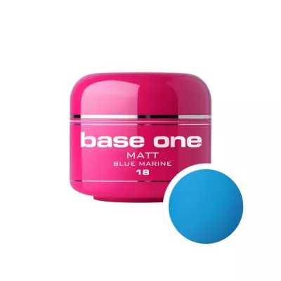 Gel UV color Base One, Matt, blue marine 18, 5 g