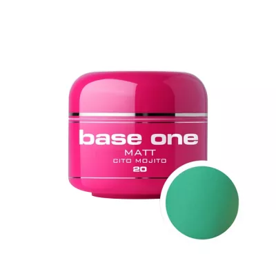 Gel UV color Base One, Matt, cito mojito 20, 5 g