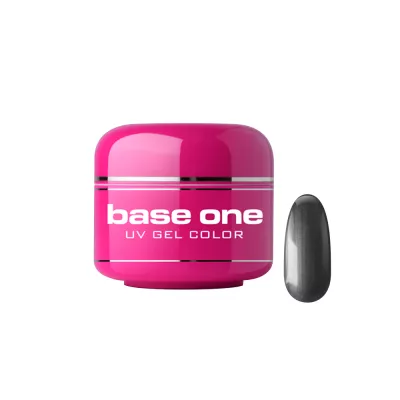 Gel UV color Base One, Metallic, dark silver 08, 5 g