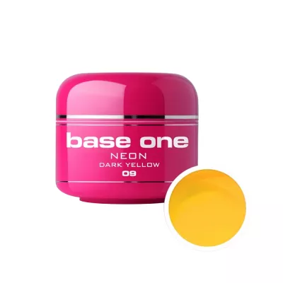 Gel UV color Base One, Neon, dark yellow 09, 5 g