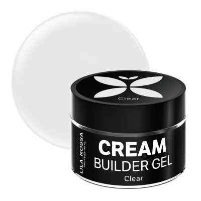 Gel de constructie, Lila Rossa, Cream Builder Gel, Clear, 15 g