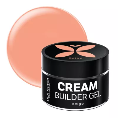 Gel de constructie, Lila Rossa, Cream Builder Gel, Beige, 15 g