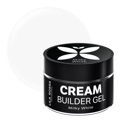 Gel de constructie, Lila Rossa, Cream Builder Gel, Milky White, 15 g
