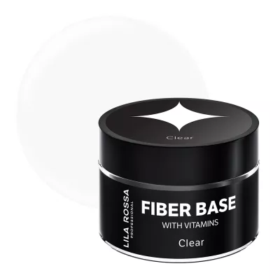 Gel de baza Lila Rossa Fiber Builder Base cu Vitamine Clear 15 g