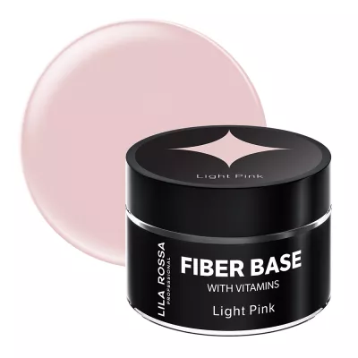 Gel de baza lila rossa fiber builder base light pink 15 g