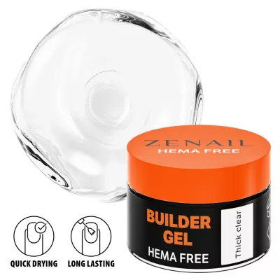 Hema Free gel de constructie unghii Zenail Thick clear 15 g