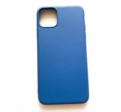 Husa de prodectie Loomax, pentru iPhone 11 Pro Max, Silicon Subtire, Albastra