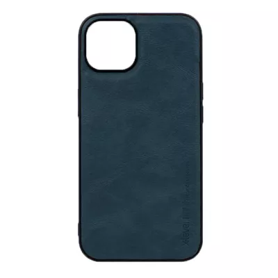 Husa Loomax de protectie iPhone 12 Mini, anti-soc, din piele ecologica, subtire, albastru