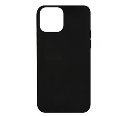 Husa  de protectie Loomax, pentru iPhone 12 / 12 Pro, silicon subtire, neagra