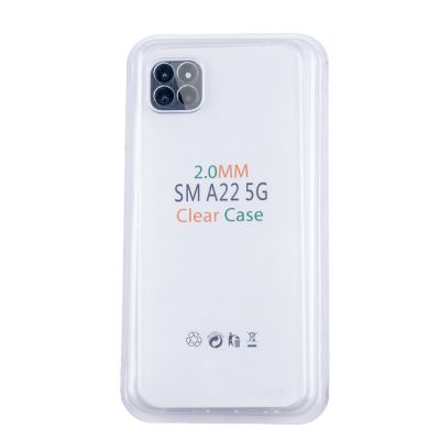 Husa Loomax de protectie pentru Samsung A22 5G, silicon subtire, 2 mm, transparent