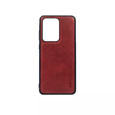 Husa Loomax de protectie pentru Samsung S20 Ultra, anti-soc, din piele ecologica, subtire, visiniu