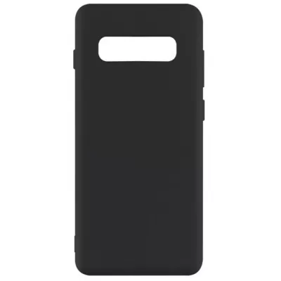 Husa de protectie Loomax pentru Samsung S10 Plus, Silicon Subtire, Neagra
