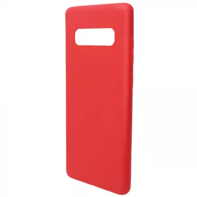 Husa de protectie Loomax pentru Samsung S10 Plus, Silicon Subtire, Rosie