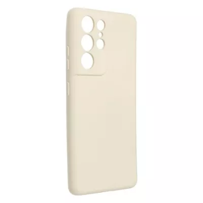 Husa de protectie Loomax pentru Samsung S21 Ultra, Silicon Subtire, Bej