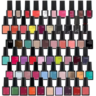 Kit oja semipermanenta 60 buc Sensationail + set nail art similar Canni Venalisa