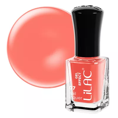 Lac de unghii Lilac, Gel Effect, 6 g, Orange