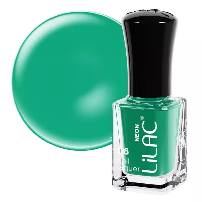 Lac de unghii Lilac, Neon, 6 g, Tropic Green