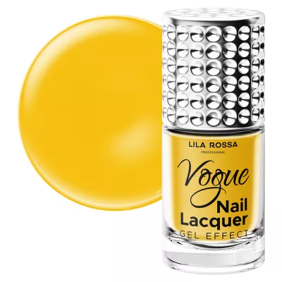 Lac de unghii, Lila Rossa, Vogue, gel effect, 10 ml,  Yellow