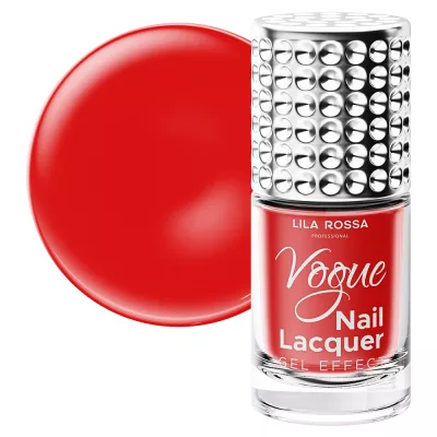 Lac de unghii, Lila Rossa, Vogue, gel effect, 10 ml,  Red Intuition