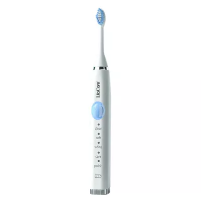 Periuta de dinti electrica cu 4 capete, Lila Care, cu incarcare USB, alb