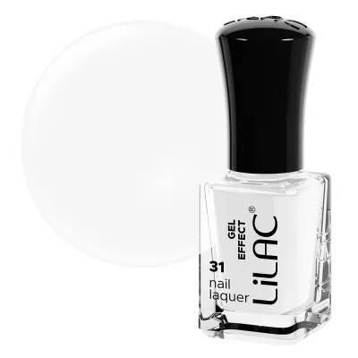 Lac de unghii Lilac, Gel Effect, 6 g, White