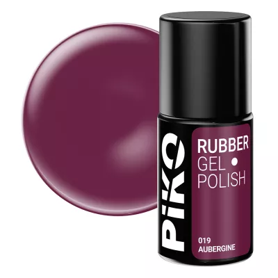 Oja semipermanenta Piko, Rubber, 7ml, 019  Aubergine