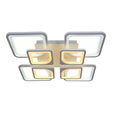 Lustra LED cu telecomanda, 240 W, alba, intensitate reglabila, lumina rece, calda, neutra