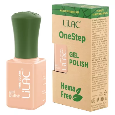 Oja semipermanenta Lilac OneStep Hema Free Nude 019