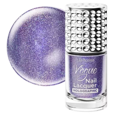 Lac de unghii, Lila Rossa, Vogue, Holographic, 10 ml,  Aubrette