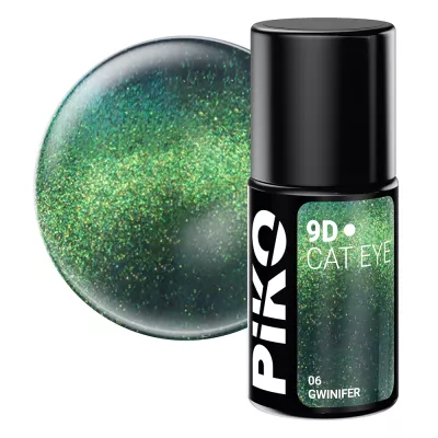 Oja semipermanenta Piko, 9D Cat Eye, 7 g, 06 Gwinifer