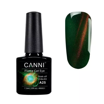 Oja semipermanenta Canni, 3D Flame Cat Eye, 7.3 ml, cod a25