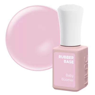 Oja semipermanenta Lilac Rubber Base, Baby Boomer, 6 g
