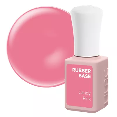 Oja semipermanenta Lilac Rubber Base, Candy Pink, 6 g