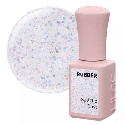 Oja semipermanenta Lilac Rubber Galactic Dust 6 g