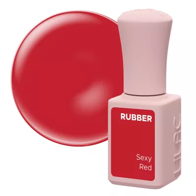 Oja semipermanenta Lilac Rubber Sexy Red 6 g
