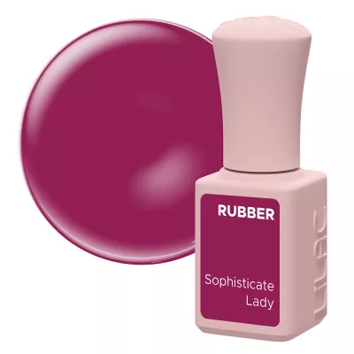 Oja semipermanenta Lilac Rubber Sophisticate Lady 6 g