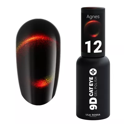 Oja semipermanenta Lila Rossa, 9D Cat Eye, 7g, Agnes