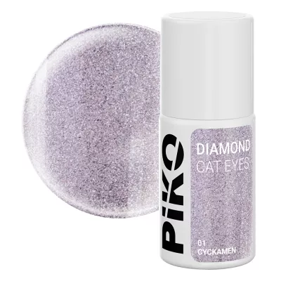Oja semipermanenta Piko, 7 ml, Diamond Cat Eyes, 01 Cyckamen
