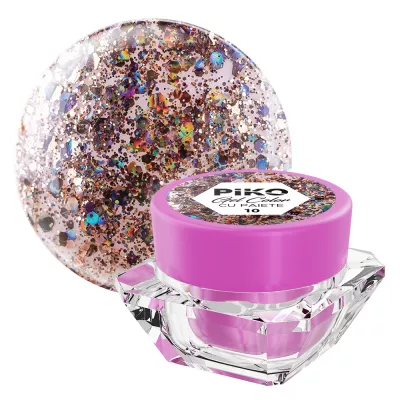 Gel color UV cu paiete Piko, 5g, 10