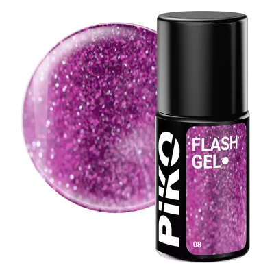 Oja semipermanenta Piko, Flash Gel, 7 g, 08 Lavander