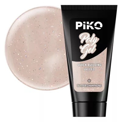 Polygel color, Piko, 30 g, 32 Glitter Champagne