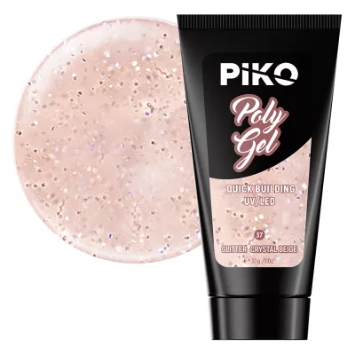 Polygel color, Piko, 30 g, 37 Glitter Crystal Beige
