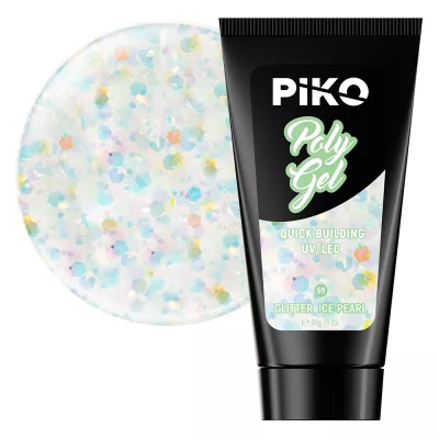 Polygel color, Piko, 30 g, 59 Glitter Ice Pearl