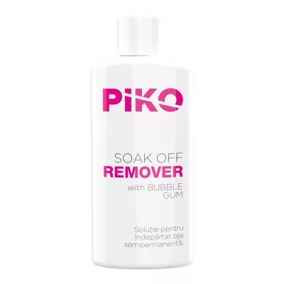 Solutie pentru indepartarea ojelor semipermanente, 50 ml, Piko, bubble gum