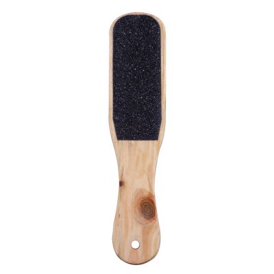 Pila dubla de exfoliere pentru calcaie Lila Rossa, cu maner din lemn, L409